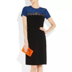 STELLA MCCARTNEY Janis Two-tone Lace Crepe Dress